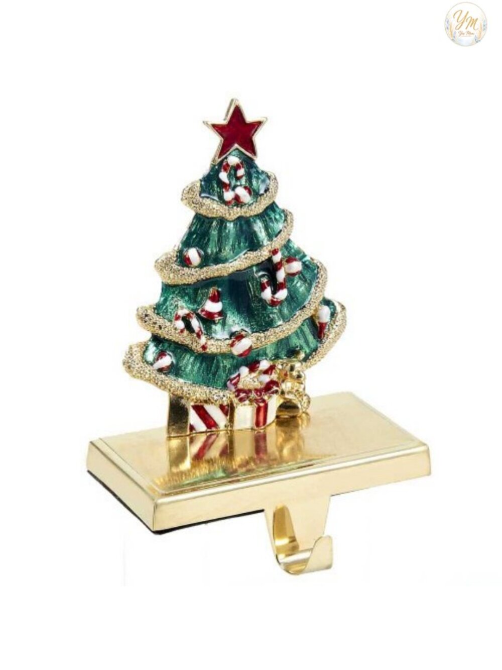 Christmas Stocking Holder Metal 7.25 Inch Festive Holiday Decor